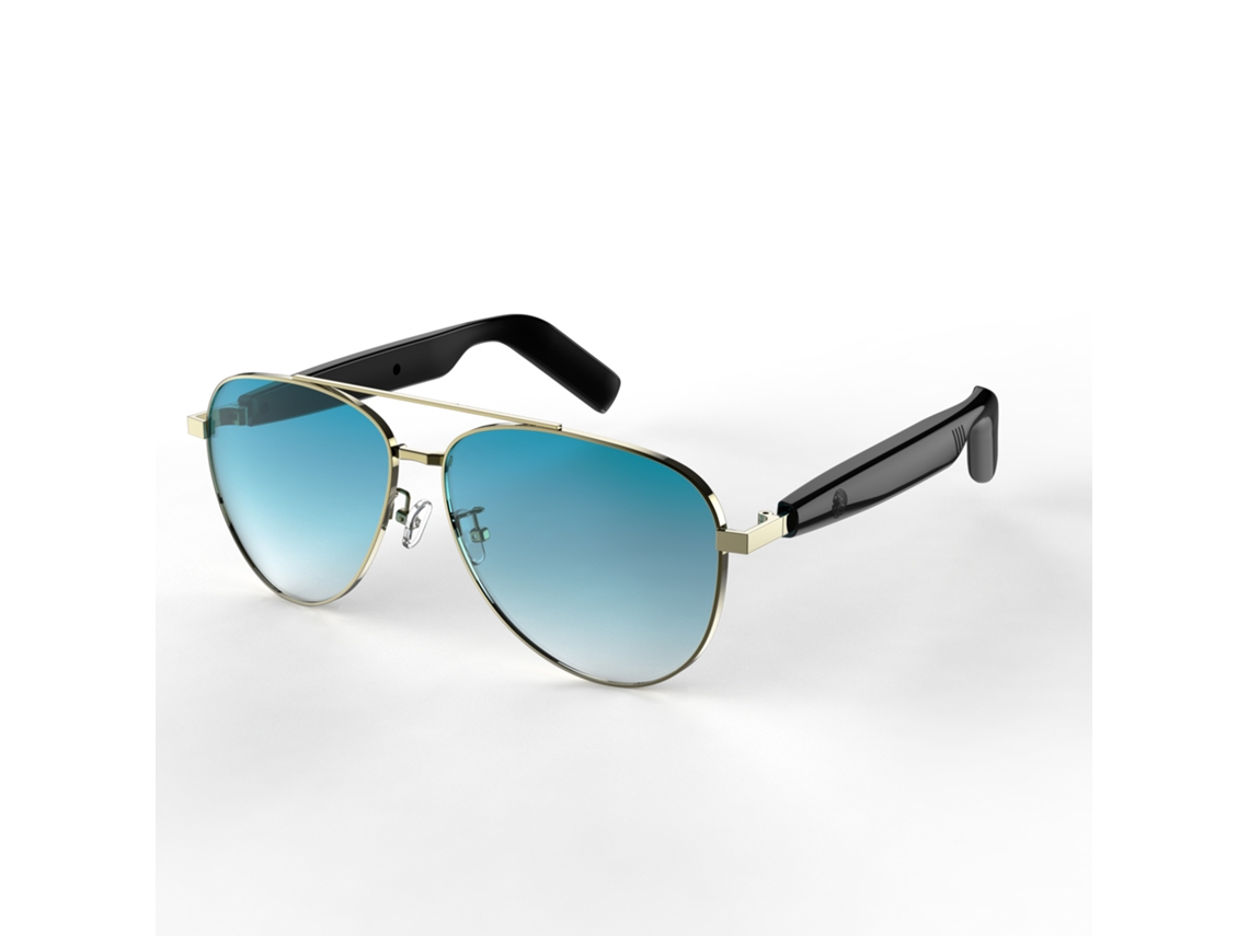 Gafas inteligentes Eifson Sg 13 Pro, Bluetooth 5.4, táctiles, anti-UV, auriculares estéreo inalámbricos de oído abierto (azul degradado)