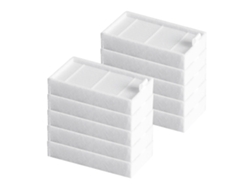10 Filtros Hepa Para Aspiradora Robot Ilife V3 V3s V3s Pro V5 V5s V5s Pro, Color Blanco, 4,2 X 0,8 X 1,5 Cm