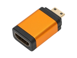 Adaptador mini HDMI macho a hembra para vídeo 4kx2k