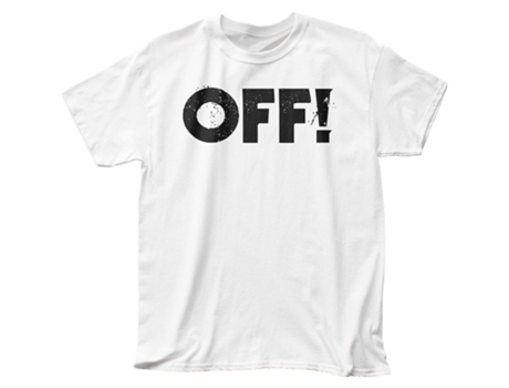 Camiseta ROCKINSTONE Blanca Roto (S)