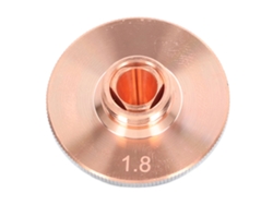Cabezal De Corte Láser Con Boquilla De Fibra Óptica Doble, Cobre Cromado, Apertura De 1,8 Mm/0,07 Pulgadas.