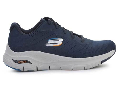 Zapatillas Deportivas SKECHERS Archfit Infinity Cool (Azul Mariño - Tejido, Material Sintético- 42)