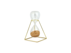 Signes Grimalt - Reloj de Arena | Temporizador Decorativo | Reloj de Cristal | 21x12x12 cm | Color: Dorado BY SIGRIS