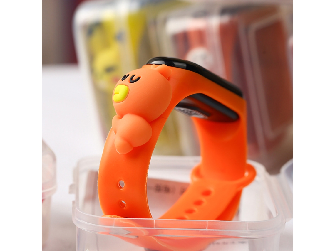 Reloj Deportivo Digital Infantil Con Led, Resistente Al Agua Y Decoración De Pato Naranja.