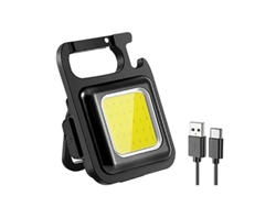 Mini linterna LED con llavero y luz COB dual, imán, recargable por USB, ideal para pesca y uso diario. Aeuzwr