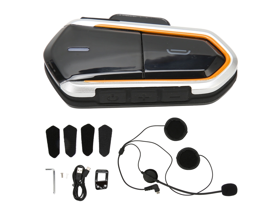 Auriculares Bluetooth Para Casco De Motocicleta Con Cancelación De Ruido Ip54, Estéreo Inalámbrico