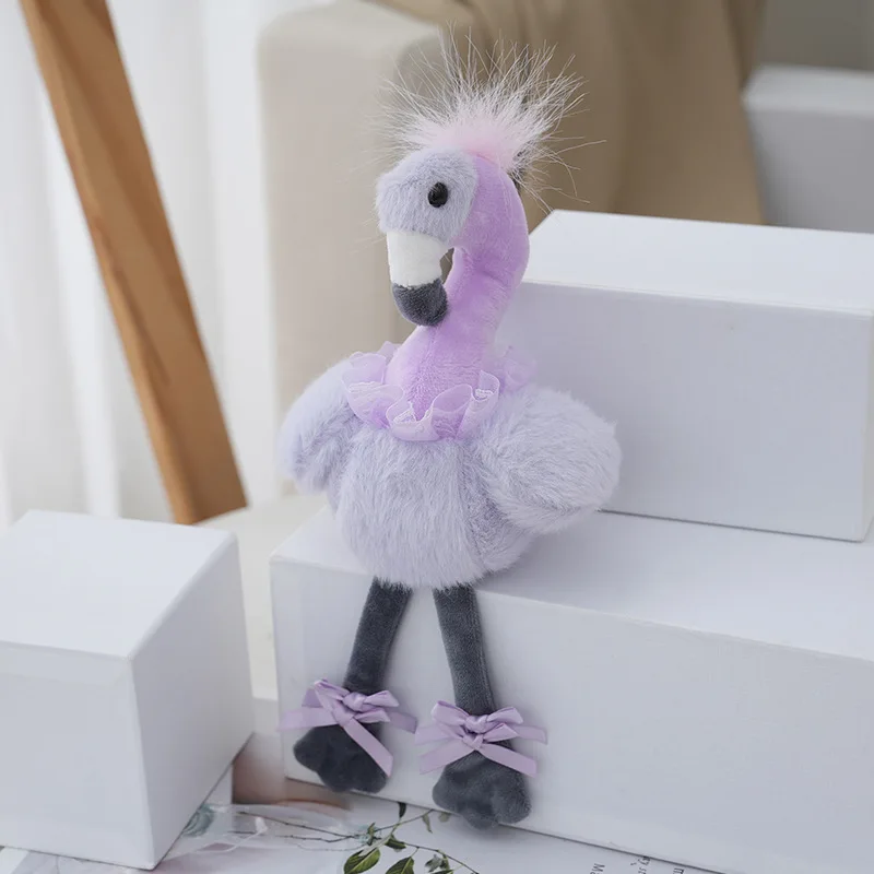 (morado) Nuevo Llavero De Peluche De Flamenco