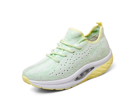 Zapatillas SLOWMOOSE Plataforma de tejido volador de suela gruesa tonificación de damas zapatillas de cuña zapatos (Talla: 35-42 )