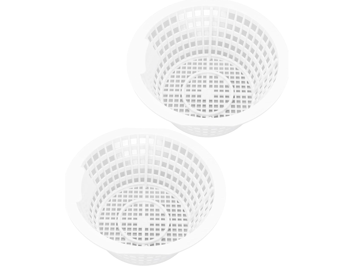 2 Cestas Para Skimmer De Piscina 8928, Filtros De Plástico, Coladores Multifuncionales