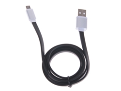 Cable Micro Usb A Usb Negro/plata