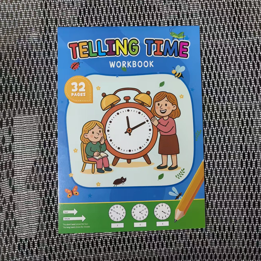 Cuaderno De Ejercicios Para Niños Sobre Horarios, Para Practicar La Lectura De Relojes Analógicos Y Digitales.