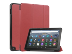 Fwinl Funda Para Amazon Fire Hd 8/fire Hd 8 Plus 2022 Clarete