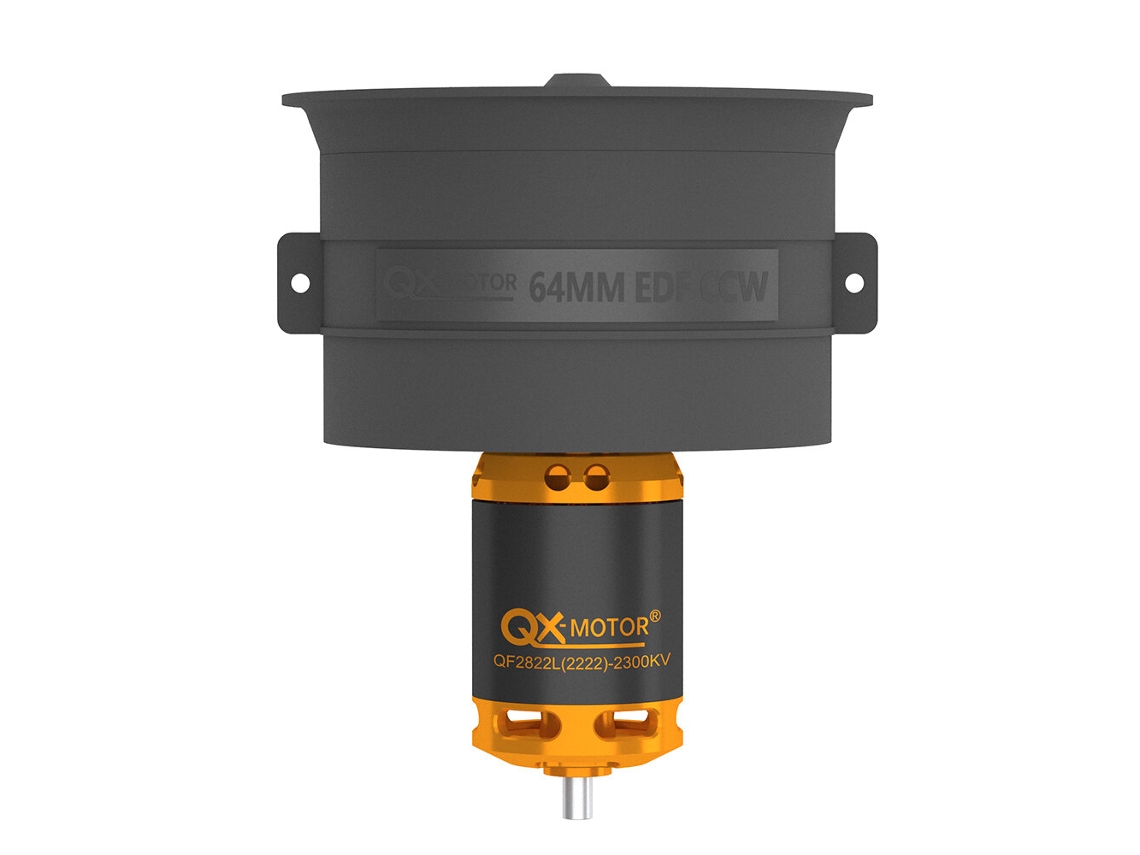 Motor Qx de 64 mm, 12 aspas, ventilador canalizado, sentido horario/antihorario, unidad EDF para avión RC