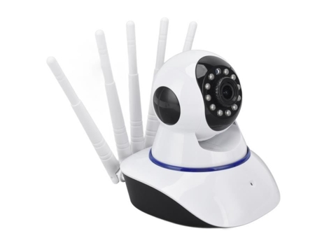 Cámara de Seguridad Inteligente HURRISE Cámara HD Inteligente con 5 Antenas Cámara Panorámica 360 con Visión Nocturna