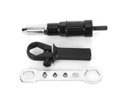 Juego De Adaptadores Para Remachadoras De Acero Aleado De Alta Dureza Y Gran Durabilidad, Compatibles Con Herramientas Eléctricas.