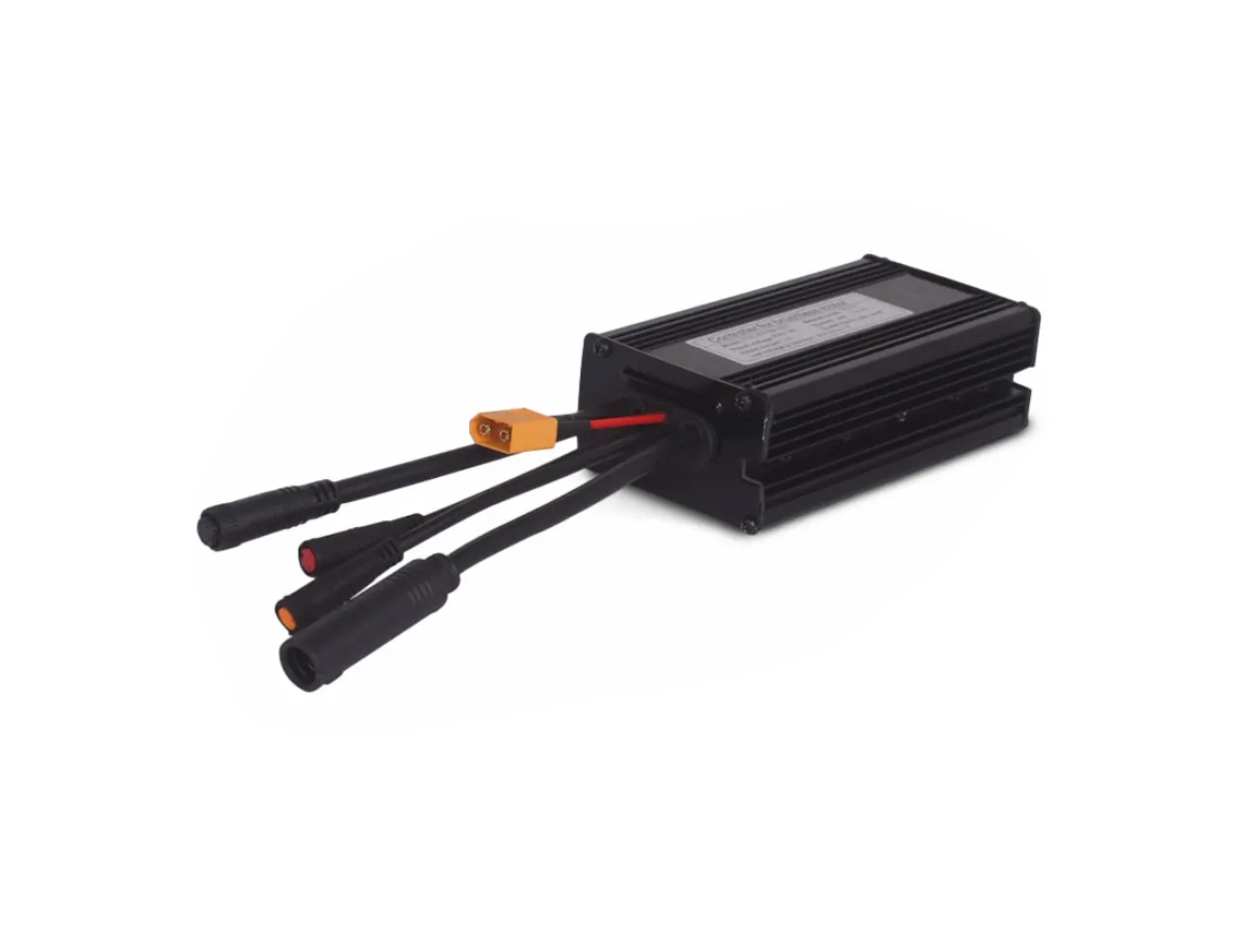 Controlador de bicicleta eléctrica impermeable, modo dual, Hall/sin sensor, LED/LCD, 36 V/48 V, 500 W, 14 A/22 A, 9 MOSFET