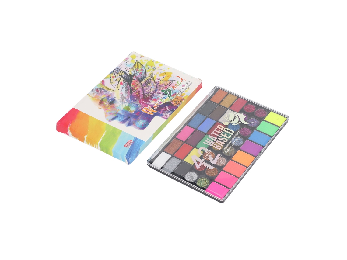 Kit de pintura facial lavable de 42 colores para cosplay de adultos y niños