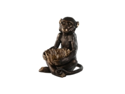 Figura Resina Mono Marron 40x37x50cm