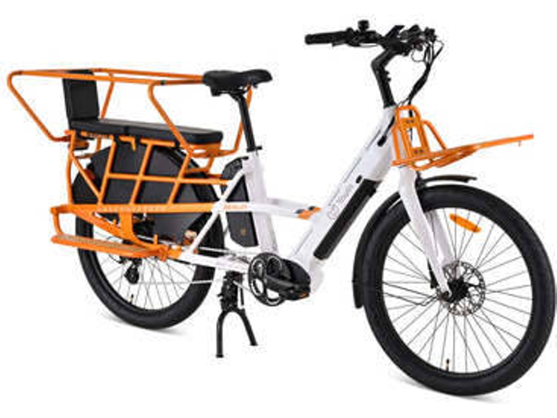 Bicicleta Eléctrica YOUIN de Carga Berlin (Autonomía: 125 km - Blanco y Naranja)