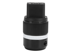 Conector De Audio Mono Hembra Iec F120r, Enchufe De Alimentación De Cobre Puro, 20 A, 6-17 Mm, Chapado En Platino Y Rodio.