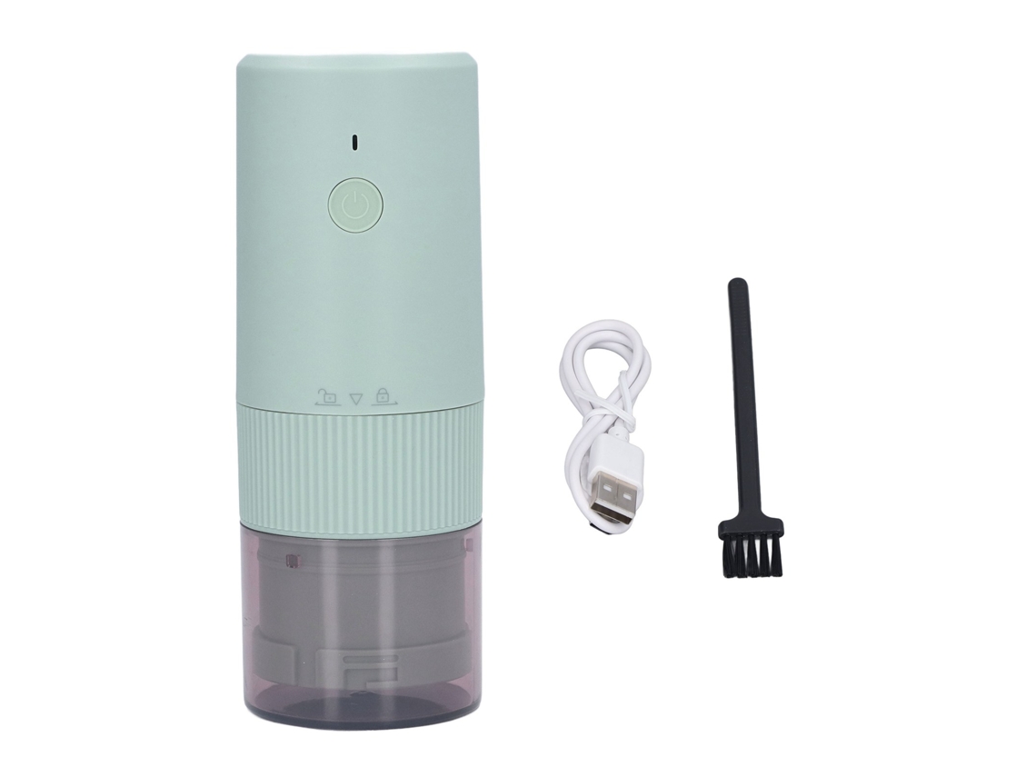 Molinillo de café eléctrico portátil para viajes en casa, mini automático, inalámbrico, recargable por USB, verde, otros