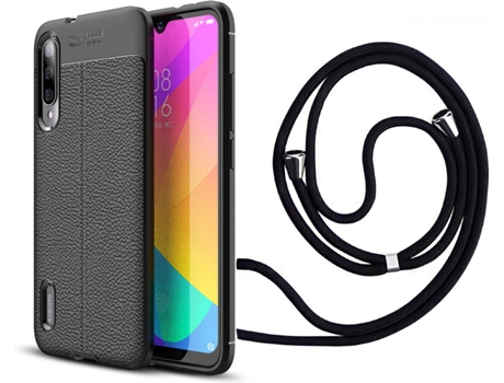 Funda Xiaomi Mi A3 Rugged Leather con Collar Negro