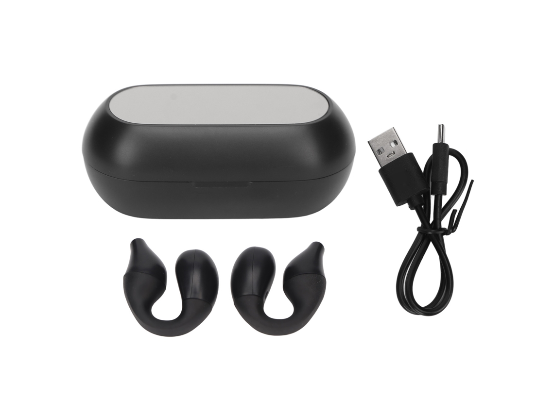 Fones De Ouvido Bluetooth Open Ear Clip On Sem Fio Hifi Cancelamento De Ruído Resistente Ao Suor Para Esportes Ciclismo Dirigir