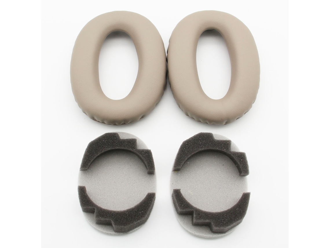Protectores auditivos para auriculares Sony WH 2000XM2, fundas de piel sintética marrón Yunzii (2 x 2000XM2)