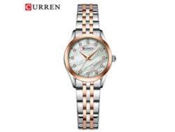 Reloj de pulsera de cuarzo moderno para mujer, resistente al agua con brazalete de acero, MDUG