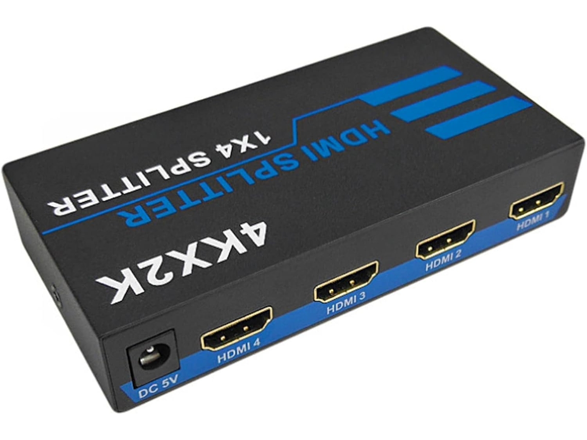 Divisor Compatible Con 4k X 2 - Adaptador Conmutador De Video De 1 Entrada Y 1 Salida - Enchufe