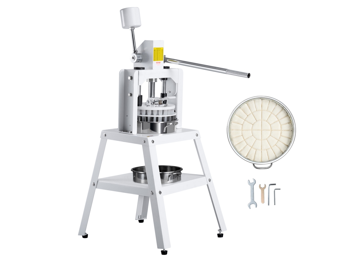 VEVOR Divisor de masa manual, 40 piezas, cortador de masa con prensa manual, máquina para hacer pan para panadería
