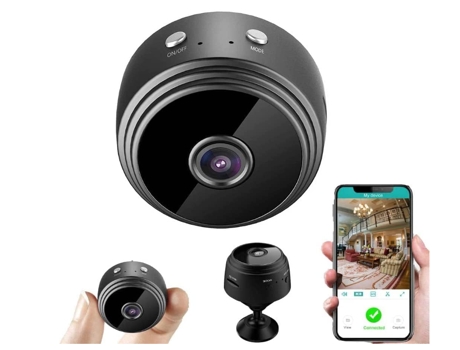 Mini CHRONUS SXT230219 Cámaras Espía, Pequeña Cámara de Vídeo Inalámbrica HD 1080P Oculta Portátil con Visión Nocturna y Detección de Movimiento,...