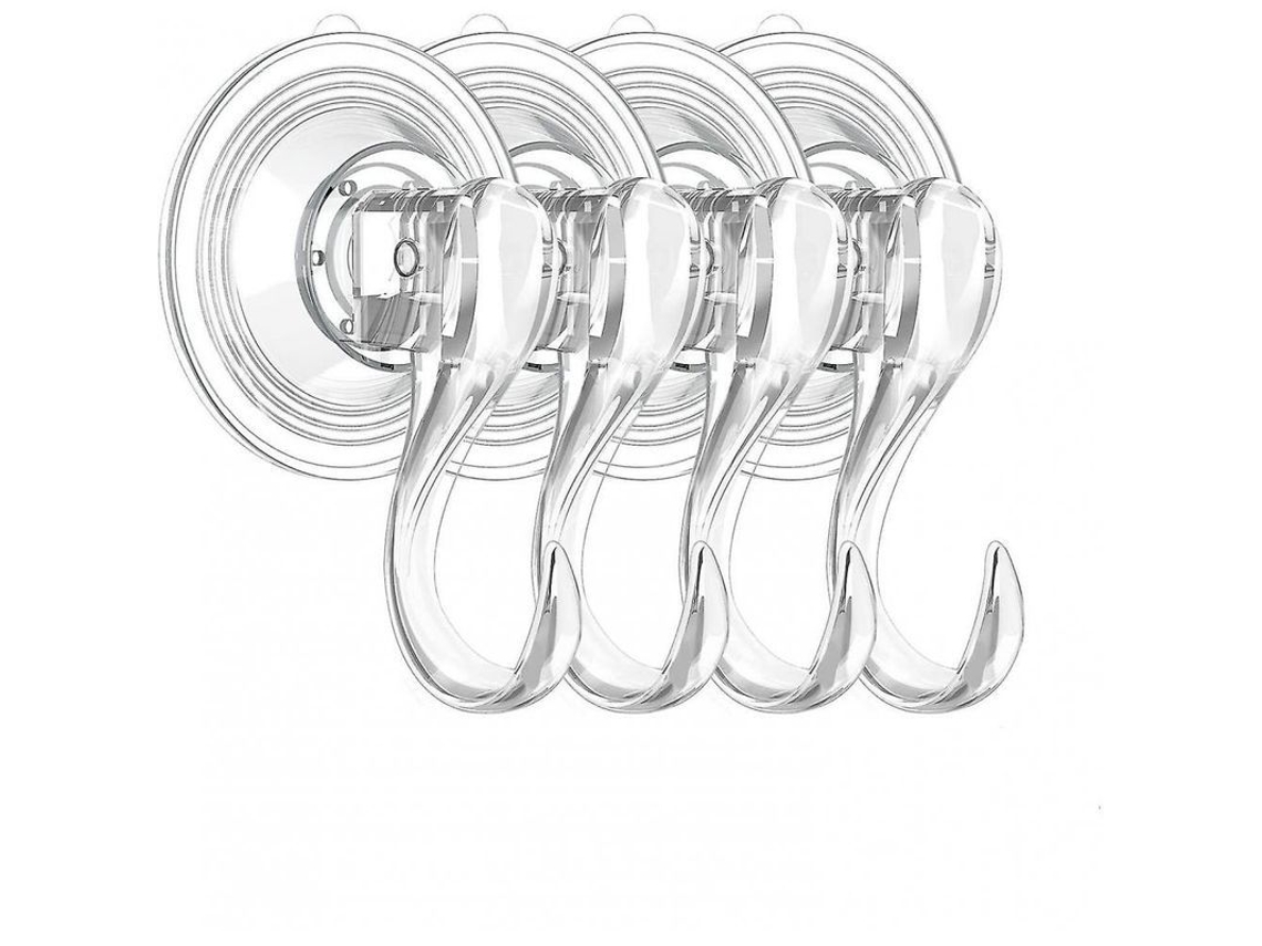 2026-4 Ganchos De Ventosa Pequeños Reutilizables Y Duraderos Transparentes Para Baño Cocina Hogar