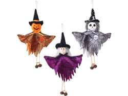 Decoración Colgante Halloween Linjou 3 Piezas Para Hogar Patio Puerta Jardín