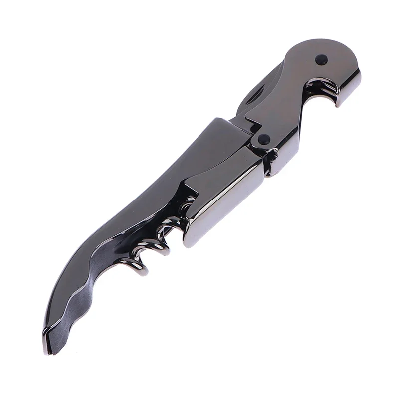 (negro) Abridor De Botellas Profesional De Acero Inoxidable, Adecuado Para Restaurantes Y Bares, Abridor De Vinos Y Cervezas.