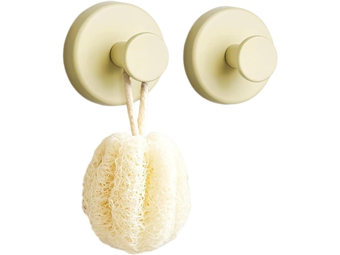 Juego de 10 ganchos con ventosa sin marca para toallero de baño