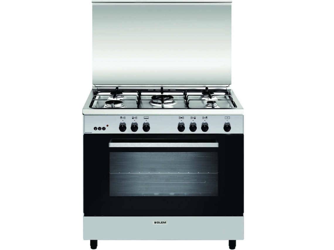 Vitrocerámica 104l 5 fuegos acero inoxidable GA 960 MIX 2 - GLEM