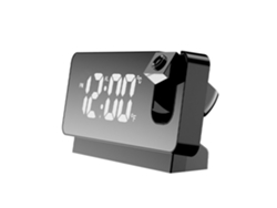 Reloj despertador con Bluetooth y radio FM digital, temporizador de sueño, USB para cargar, proyector para dormitorio. Kofihety