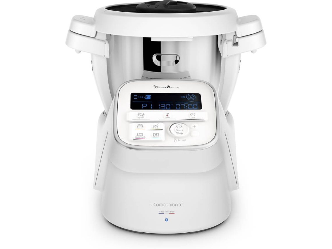 Robot de Cocina MOULINEX  iCompanion HF9071F0 (3 L - Extremadamente Silencioso - Blanco)