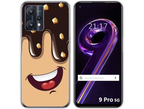 Carcasa para Realme 9 Pro 5G TUMUNDOSMARTPHONE Dibujos Helado Chocolate Multicolor