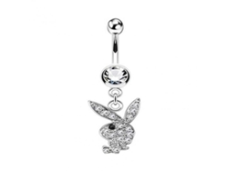 Anillo De Ombligo Conejo Bonito Ligero De Acero Inoxidable Estilo Diario Sexy Regalo Gjt