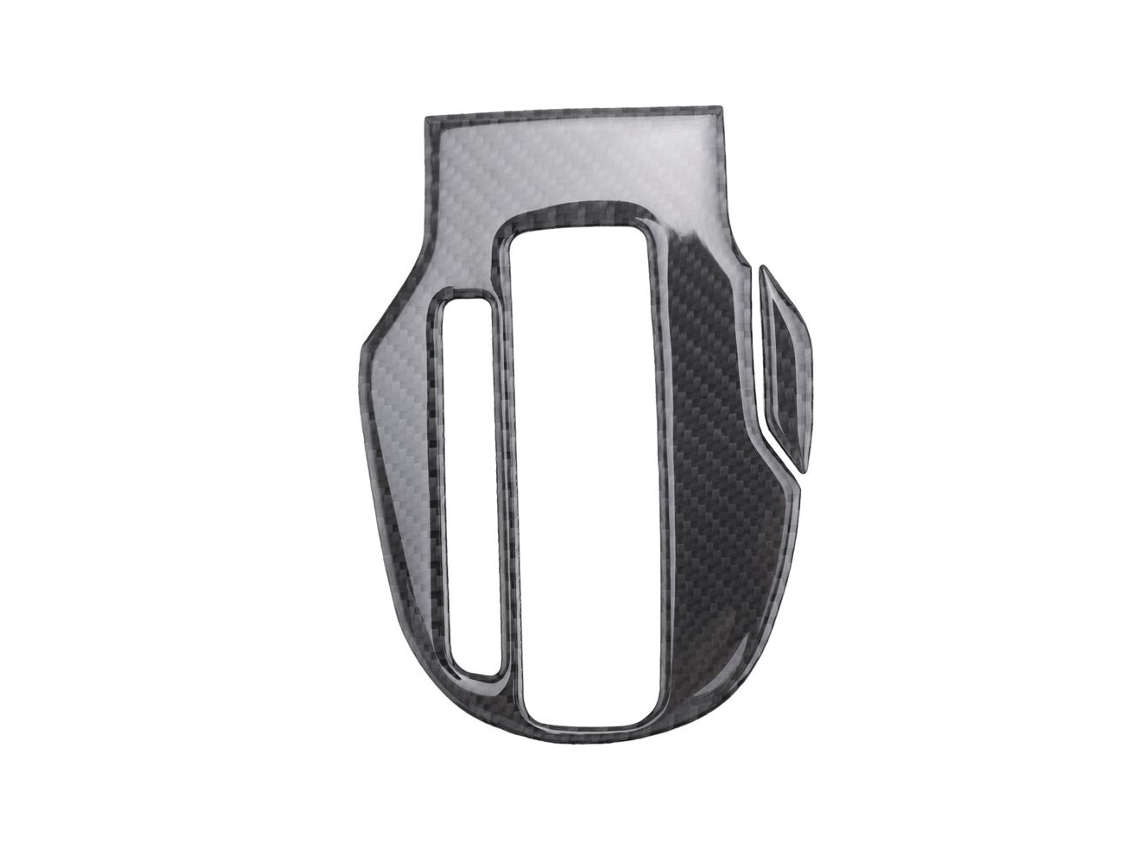Embellecedor Adhesivo Decorativo Para La Cubierta Del Panel De La Palanca De Cambios Del Coche, Fabricado En Fibra De Carbono, Para Fit 2014-2018.