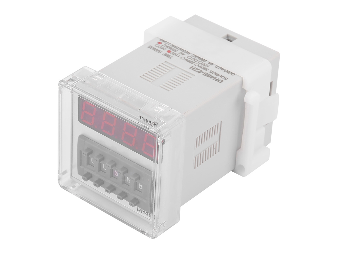 Relé De Retardo De Encendido Digital Led Dh48s-2zh 0.01s-99h99m 8-pin Dpdt 110vac