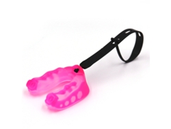 Protector Bucal Deportivo Con Correa De Eva Para Boxeo, Baloncesto, Fútbol Y Hockey - Rosa