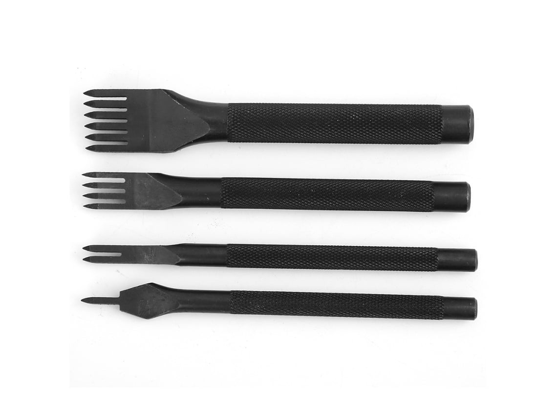 Kit de 4 picos de punta de corte galvanizados negros (para bricolaje)