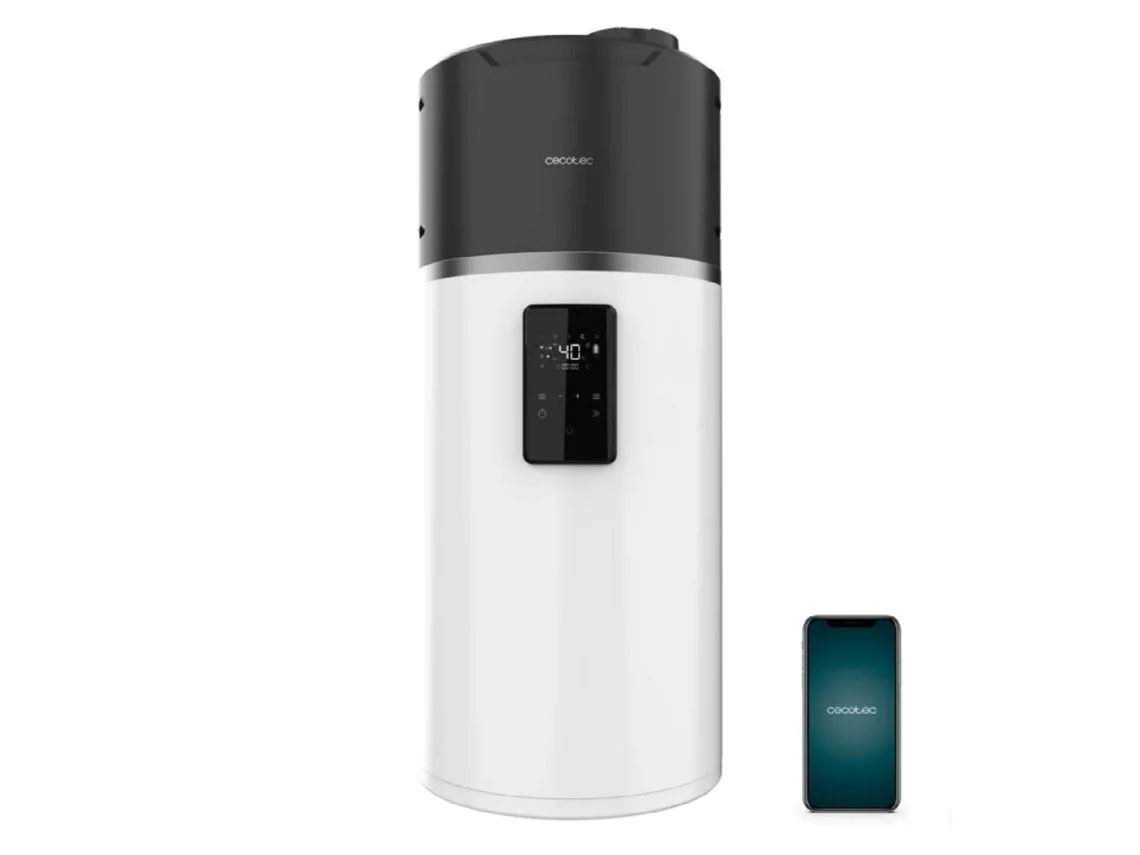 Cecotec Termo Con Aerotermia De 80l, Calentador De Agua Aerothermal 80 Water Connected. Energía Sostenible, Bajo Consumo