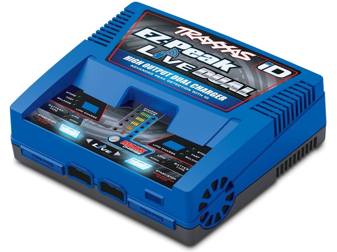 Piezas para Teledirigidos TRAXXAS Charger, DUAL EZ-PEAK LIVE 26-AMP NIMH/LIPO 4S 200W (Edad Minima: 14 años)