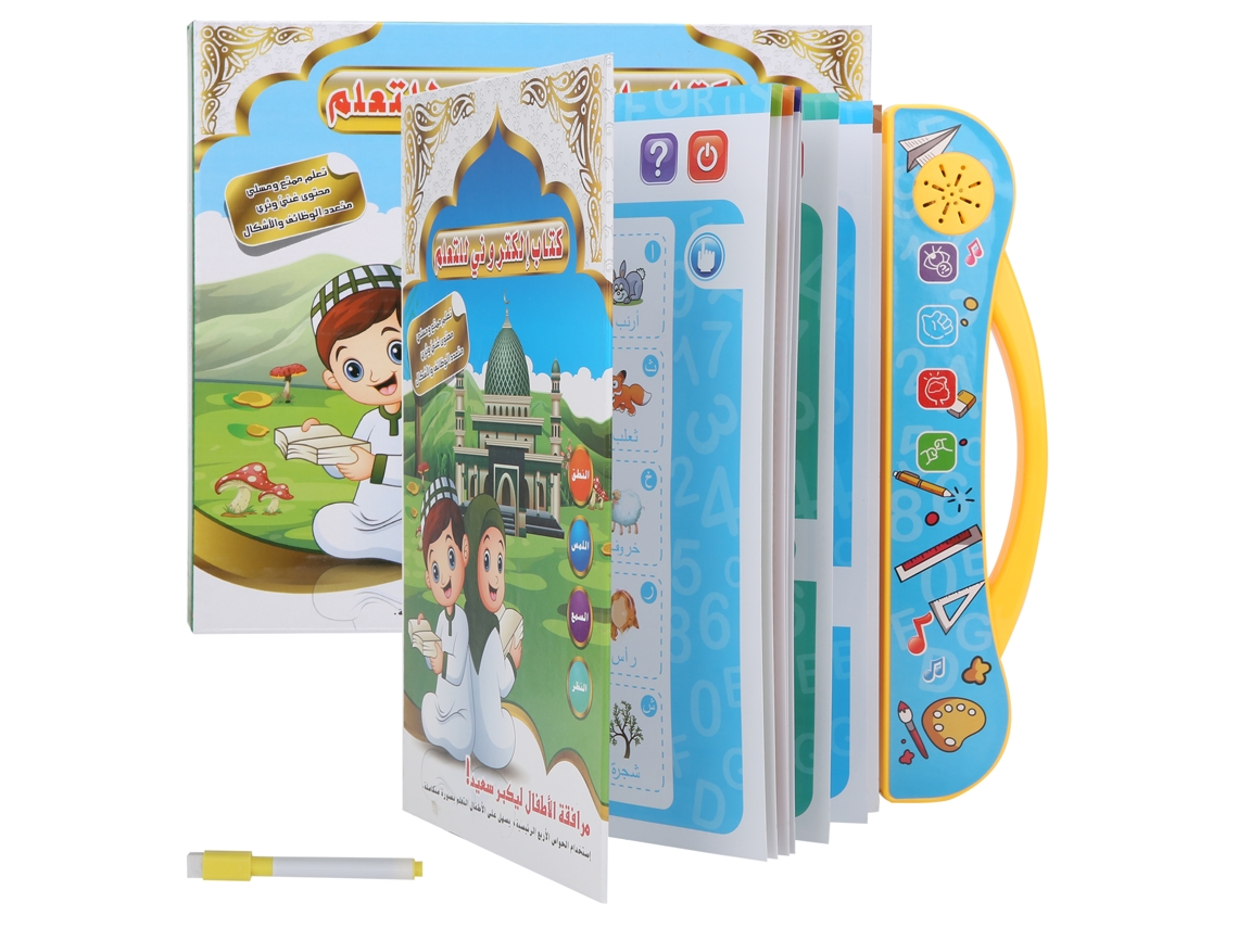 2026-libro De Lectura Bilingüe Árabe-inglés Con Voz, Juguete Educativo De Aprendizaje Electrónico Para Niños