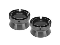 Adaptadores De Buje Nab De 10 Pulgadas En Aleación De Aluminio Gris Pulido Para Studer Revox Akai