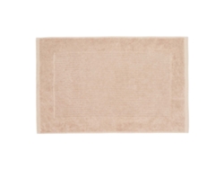 Homescapes Imperial Plain Cotton Stone Beige Bath Mat